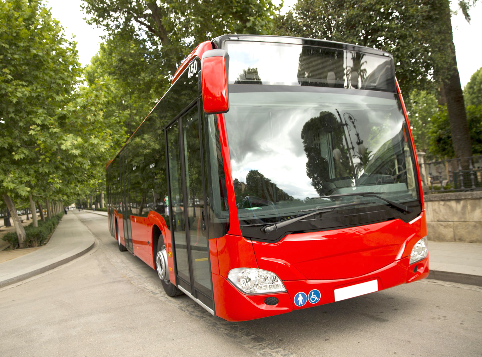 New Modern City Bus